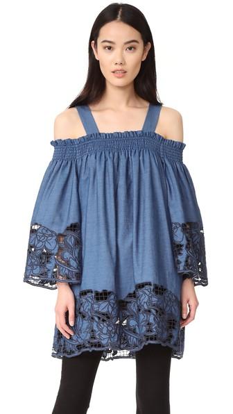 Kendall Kylie Embroidered Dress