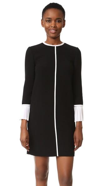 Victoria Victoria Beckham Pleat Cuff Shift Dress