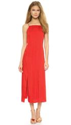 Cedric Charlier Pleated Split Hem Dress