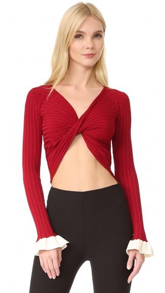 Esteban Cortazar Twist Front Sweater