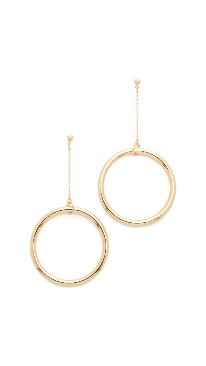 Cloverpost Halo String Earrings - Gold