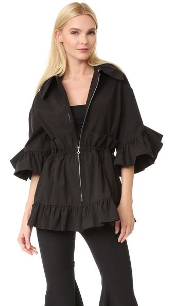 Goen J Ruffled Short Jacket