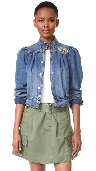 Marc Jacobs Denim Bomber Jacket