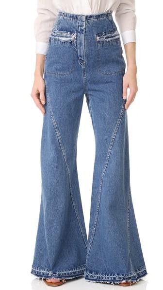 Esteban Cortazar High Waist Flared Jeans