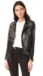 Nour Hammour Whiskey Classic Fringe Motorcycle Jacket