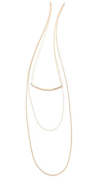 Kristen Elspeth Layered Arc Necklace - Gold