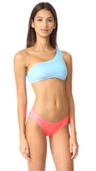 Solid Striped The Cindy One Shoulder Bikini Top