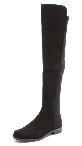 Stuart Weitzman 5050 Stretch Suede Boots