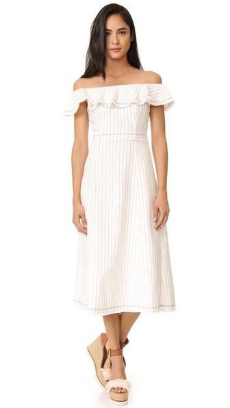 T By Alexander Wang Off Shoulder Dress