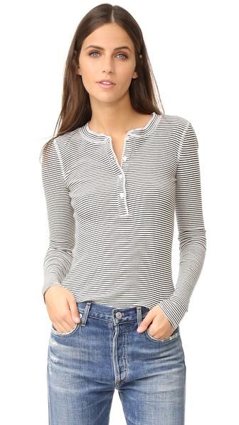 Nsf Long Sleeve Stripe Henley