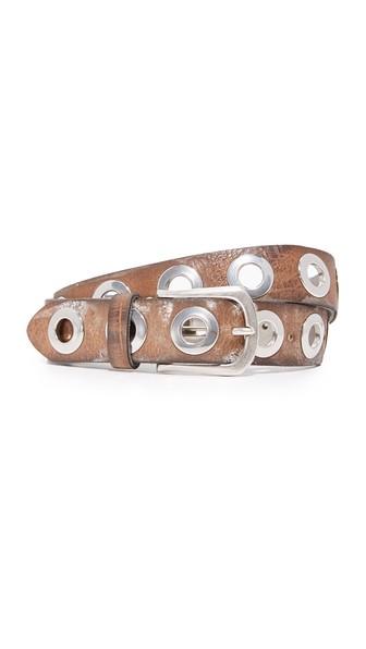 B Belt Large Silver Ring Stud Belt