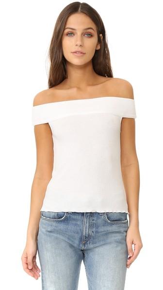 Rag Bone Jean Thermal Off Shoulder Top