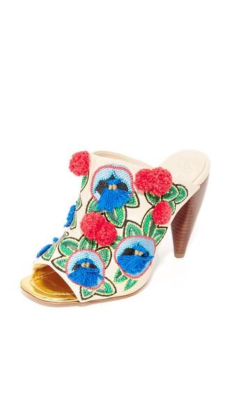 Tory Burch Ellis Embroidered Mules
