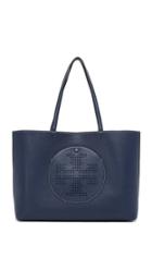 Tory Burch Perforated Logo Tote