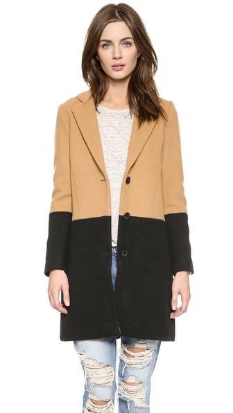 Madewell Coloblock Car Coat - Colorblock
