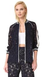 Goen J Crew Neck Lace Jacket