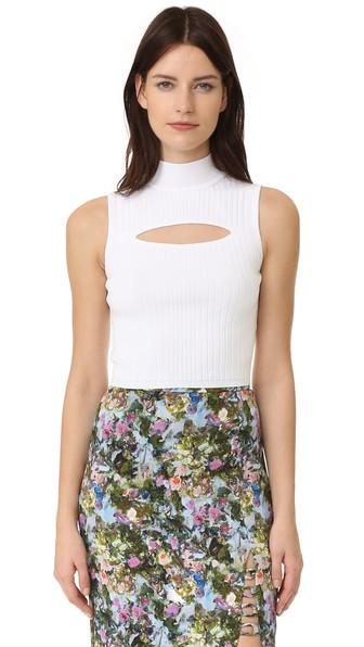 Cushnie Et Ochs Mock Neck Crop Top