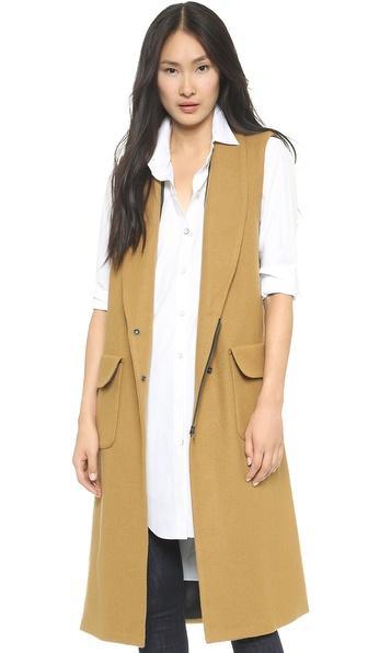 Rachel Comey Memento Sleeveless Coat - Camel