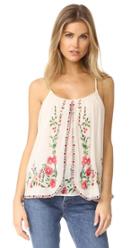 Mes Demoiselles Josephine Floral Embroidered Tank