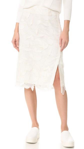 Grey Jason Wu Lace Skirt