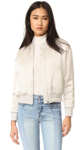 Frame Satin Bomber Jacket
