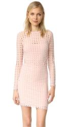 T By Alexander Wang Jersey Jacquard Fitted Dress