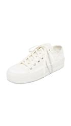 Mm6 Canvas Lace Up Sneakers