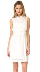 Derek Lam 10 Crosby Sleeveless Tie Front Shirtdress