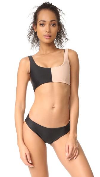 Tori Praver Swimwear Crete Colorblock Bikini Top
