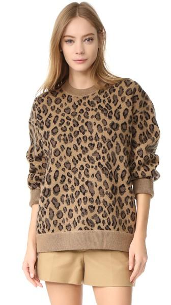 Alexander Wang Crew Neck Leopard Pullover