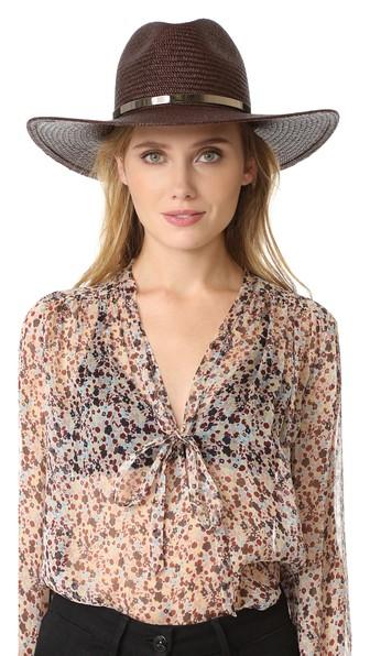 Janessa Leone Emma Short Brimmed Panama Hat