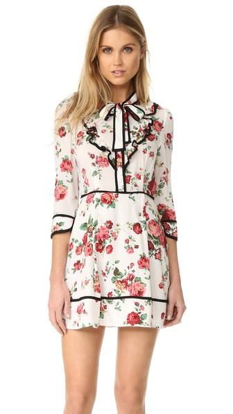 Re:named Re: Named Floral Neck Tie Dress