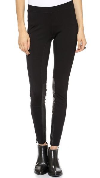 Madewell Pieced Ponte Pants - True Black