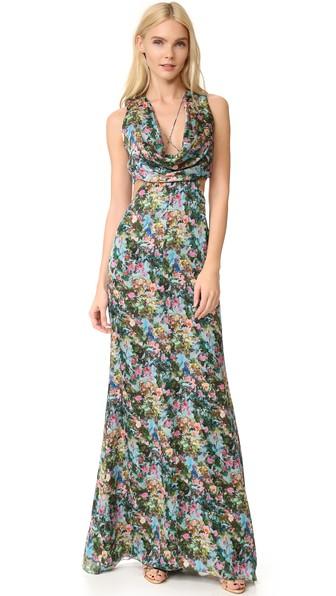Cushnie Et Ochs Cowl Neck Draped Gown