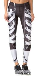 Terez Black Laces Out Performance Leggings