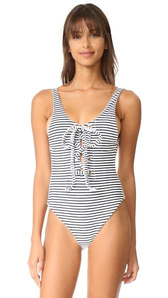 Mara Hoffman Lace Up Front One Piece