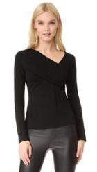 L Agence Karlie Faux Wrap Top