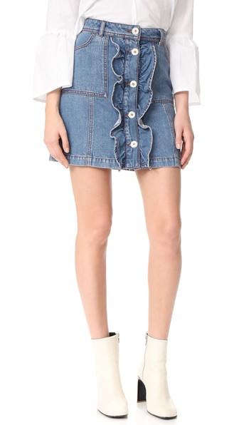 Ganni Benedict Denim Skirt