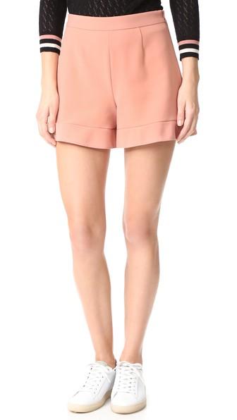 Red Valentino Ruffle Shorts