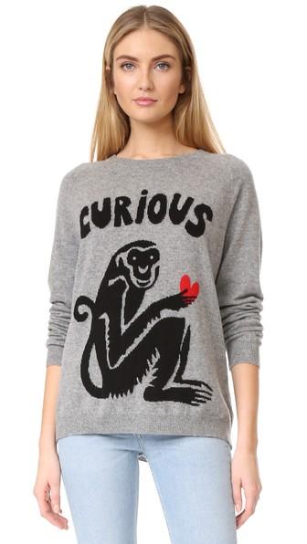 Chinti And Parker Curious Monkey Cashmere Sweater