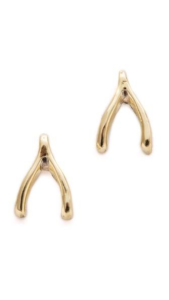 Jennifer Meyer Jewelry Wishbone Studs Earrings