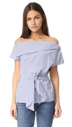 J O A Off The Shoulder Stripe Tunic