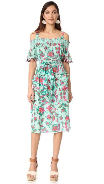 Tanya Taylor Mosaic Floral Amber Dress