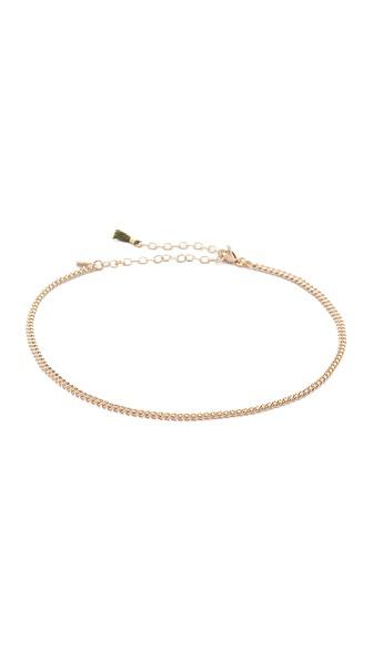 Shashi Plain Chain Choker Necklace