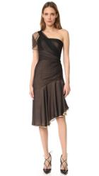 J Mendel One Shoulder Asymmetrical Dress