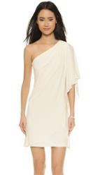 Badgley Mischka Collection One Shoulder Mini Dress