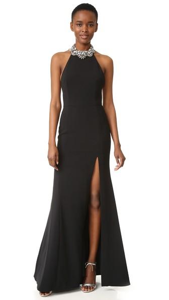Marchesa Notte Halter Gown