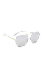 Dolce Gabbana Mirrored Aviator Sunglasses