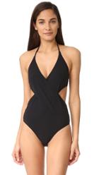 Tory Burch Solid Wrap One Piece