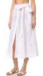 Lisa Marie Fernandez Eyelet Beach Skirt